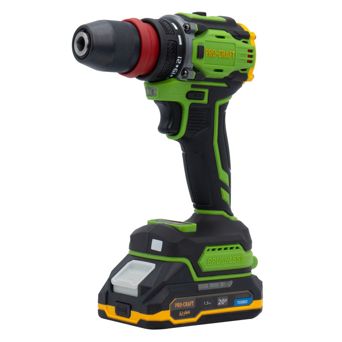 Шуруповерт Procraft PA18Pro DFR (з 1 АКБ 1.5Аг)