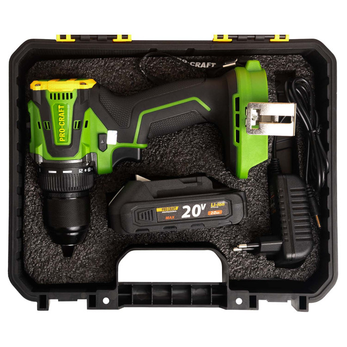 Шуруповерт Procraft PA20Li (з 1 акб та зп)