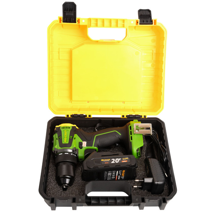 Шуруповерт Procraft PA20Li (з 1 акб та зп)