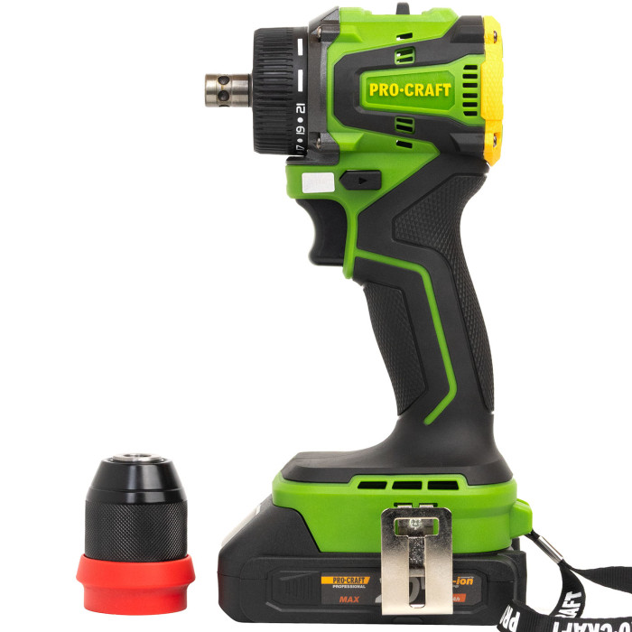 Шуруповерт Procraft PA20Li DFR (з 1 акб та зп)