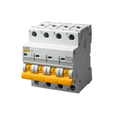 Модульний автоматичний вимикач SB-M8 4P 63A характеристика C 4,5кА UEC