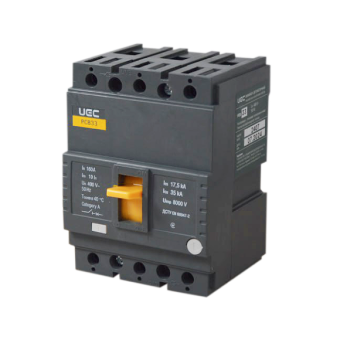 Автоматичний вимикач PCB33 3P 160A 35кА UEC