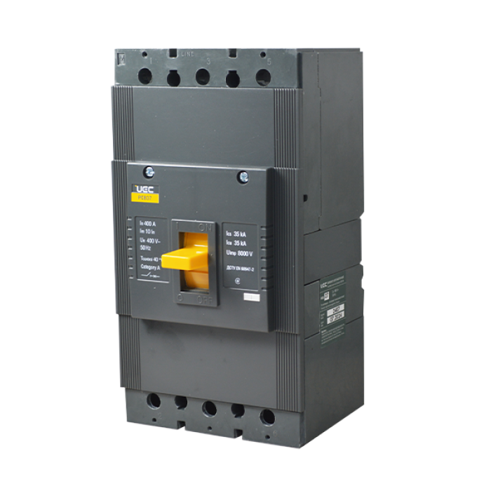 Автоматичний вимикач PCB37 3P 400A 35кА UEC