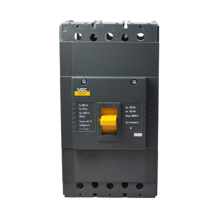 Автоматичний вимикач PCB37 3P 400A 35кА UEC