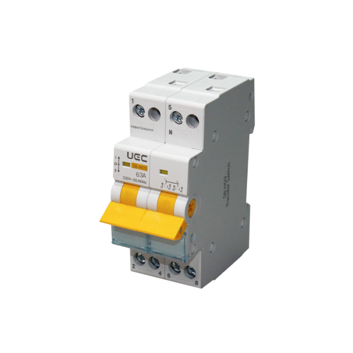 Выключатель-разъединитель трехпозиционный SB-H09-63 2P 63А UEC