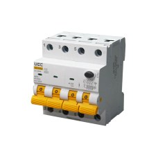 Автомат диференційного захисту SB-R9NE 4P C 32A 30мА тип AC 6кА UEC