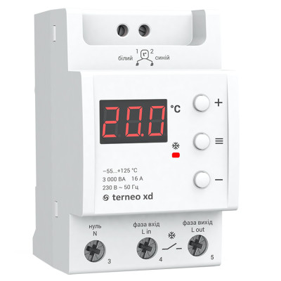 Терморегулятор terneo xd для охлаждения и вентиляции