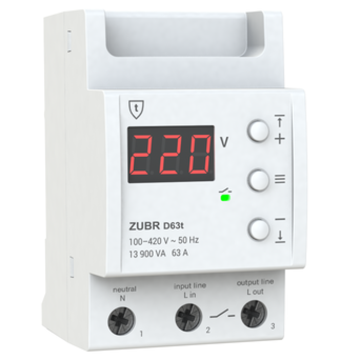 Реле напруги ZUBR D63t Реле напруги ZUBR D63t