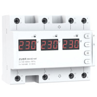 Реле напруги ZUBR D6-63 red