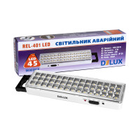 Аварийный светильник с аккумулятором DELUX REL-401 3W 45LED
