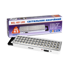Аварійний світильник з акумулятором DELUX REL-401 3W 45LED