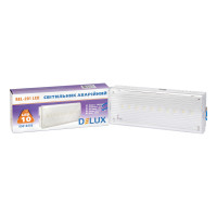 Аварийный светильник с аккумулятором DELUX REL-201 2W 180lm 6500K 10LED