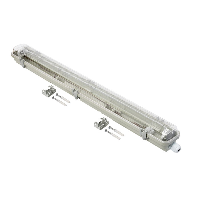 Светильник линейный DELUX_PC7 LED SLIM_(1*600мм) IP65_G13 без ламп