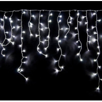 Гірлянда вулична на білому дроті, 5 м 120 Led з перехідником, біла ZABI-15