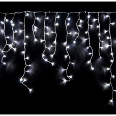 Гірлянда вулична на білому дроті, 5 м 120 Led з перехідником, біла ZABI-15