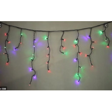 Гирлянда Уличная на черной проволоке, 5 м 120 Led с переходником, мульти ZABI-21