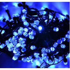 Гирлянда кристалл 200 LED черный шнур, синяя (RV-95-Z-51)
