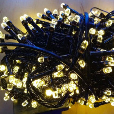 Гирлянда кристалл 500 LED черный шнур золото