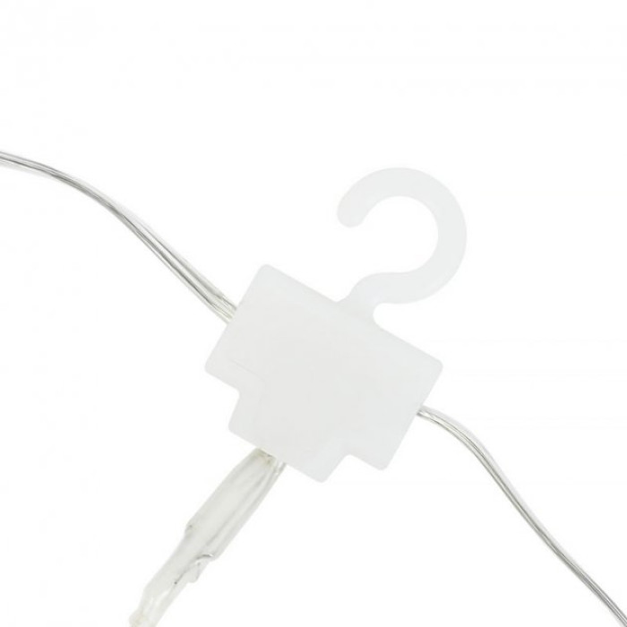 Гирлянда лески штора (лучи росы) 2*2 м, на батарейке с USB, с пультом Белая M-39 R