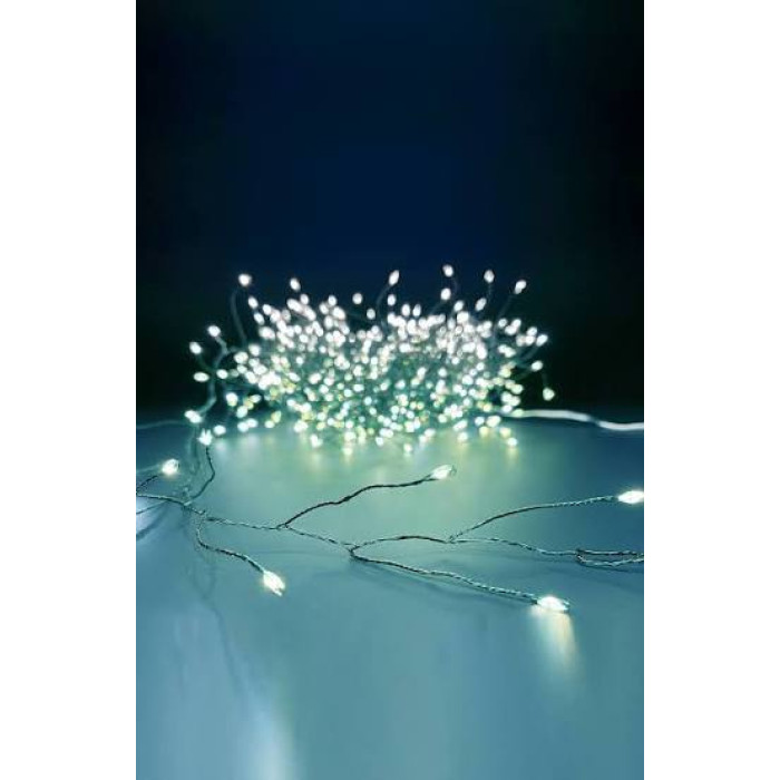 Гирлянда роса-мишура 3 м,150 Led +USB холодный свет(rv-341w)