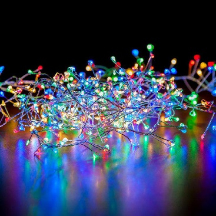 Гирлянда роса-мишура 3 м,150 Led +USB мультисвет