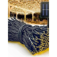 Гирлянда уличная, нить, 10 м, 100 LED, теплый свет (rv-366g)