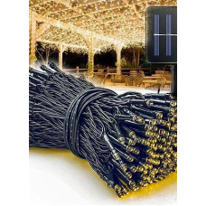 Гирлянда уличная, нить, 10 м, 100 LED, теплый свет (rv-366g)