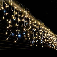 Гирлянда БАХРОМА уличная, 100 Led, 5 м*0.6, белый провод