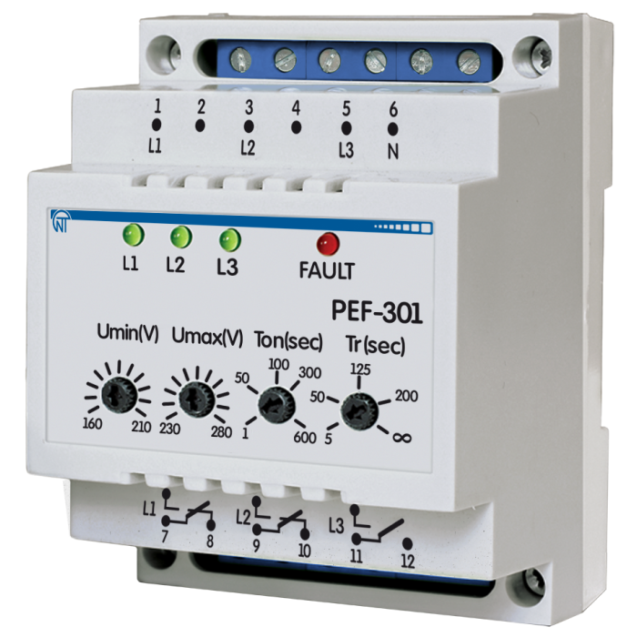 Універсальний автоматично-електронний перемикач фаз PEF-301