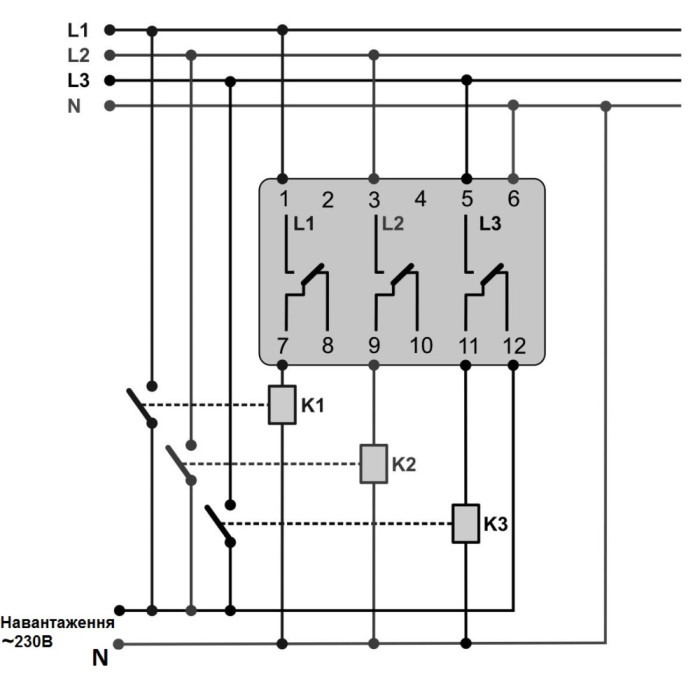 Універсальний автоматично-електронний перемикач фаз PEF-301