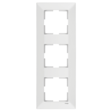 Рамка VIKO Meridian 3-м вертикальная белая 90979023-WH