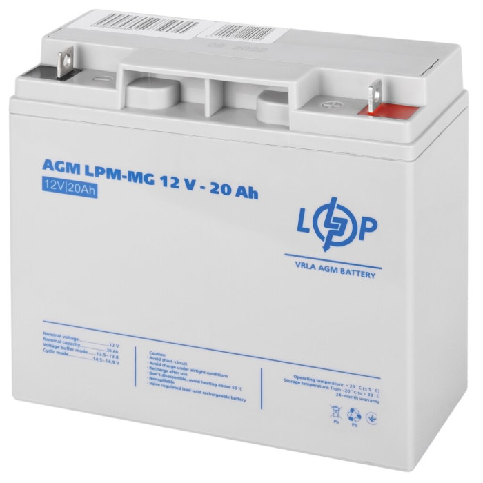 Акумулятор мультигелевий LPM-MG 12V - 20 Ah Акумулятор мультигелевий LPM-MG 12V - 20 Ah