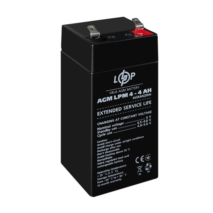 Аккумулятор AGM LPM 4V - 4 Ah