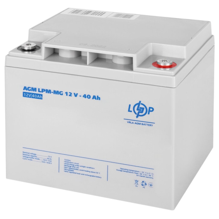Акумулятор мультигелевий LPM-MG 12V - 40 Ah Акумулятор мультигелевий LPM-MG 12V - 40 Ah
