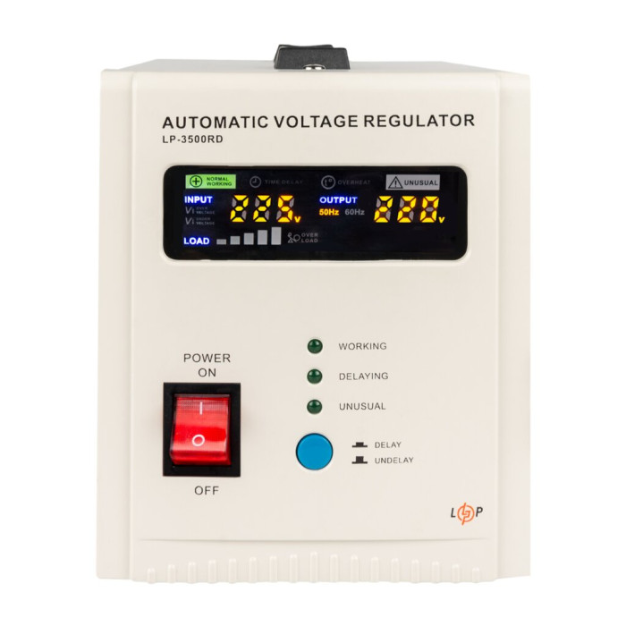 Стабілізатор напруги LP-3500RD (2100Вт/7 ступ)