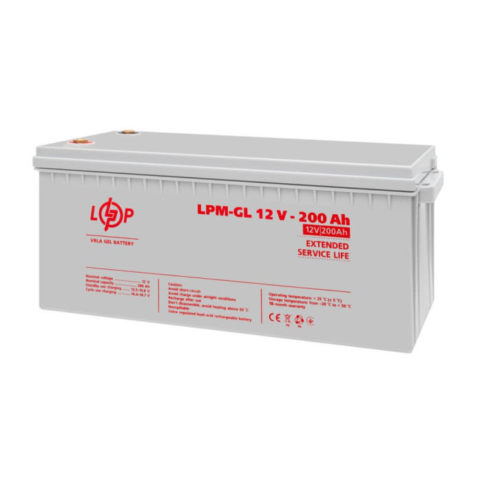 Аккумулятор гелевый LPM-GL 12V - 200 Ah
