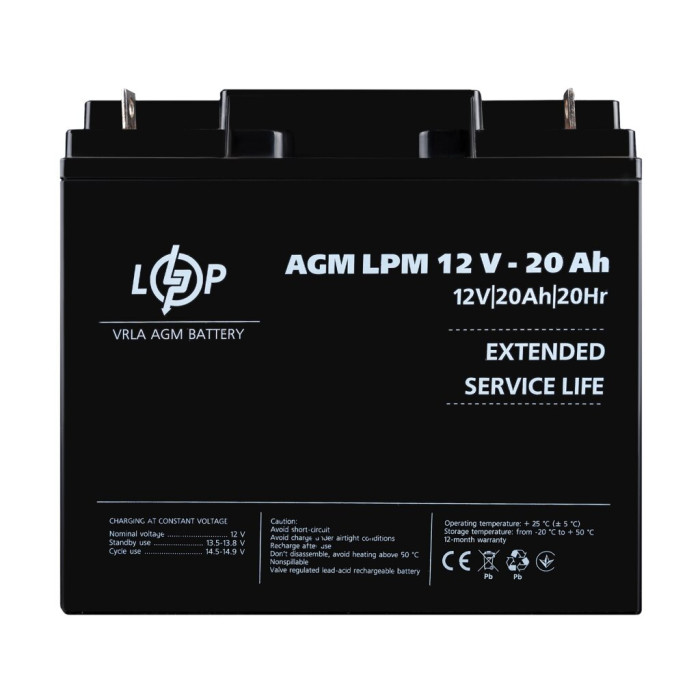 Аккумулятор AGM LPM 12V - 20 Ah Аккумулятор AGM LPM 12V - 20 Ah