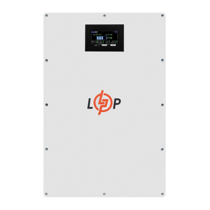 Аккумулятор LP LiFePO4 51,2V - 100 Ah (5120Wh) (BMS 100A/50А) металл LCD Smart RS485/CAN JK настенный Аккумулятор LP LiFePO4 51,2V - 100 Ah (5120Wh) (BMS 100A/50А) металл LCD Smart RS485/CAN JK настенный