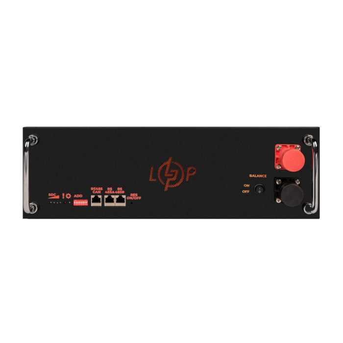 Аккумулятор LP LiFePO4 51,2V - 100 Ah (5120Wh) (BMS SP 100A/50А) RM RS485/CAN LCD BL Аккумулятор LP LiFePO4 51,2V - 100 Ah (5120Wh) (BMS SP 100A/50А) RM RS485/CAN LCD BL