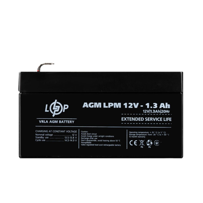 Аккумулятор AGM LPM 12V - 1.3 Ah Аккумулятор AGM LPM 12V - 1.3 Ah