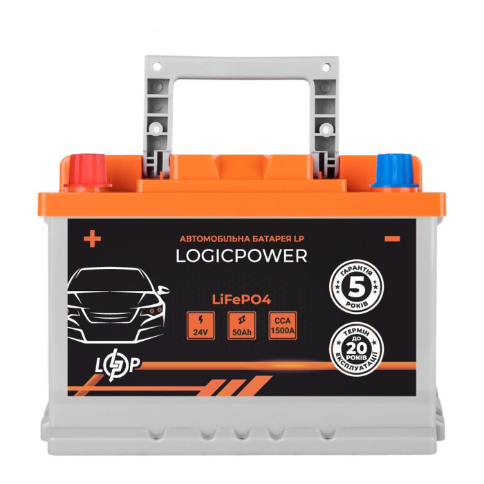 Автомобильный аккумулятор литиевый LP LiFePO4 24V - 50 Ah (+ слева) BMS 800А Автомобильный аккумулятор литиевый LP LiFePO4 24V - 50 Ah (+ слева) BMS 800А