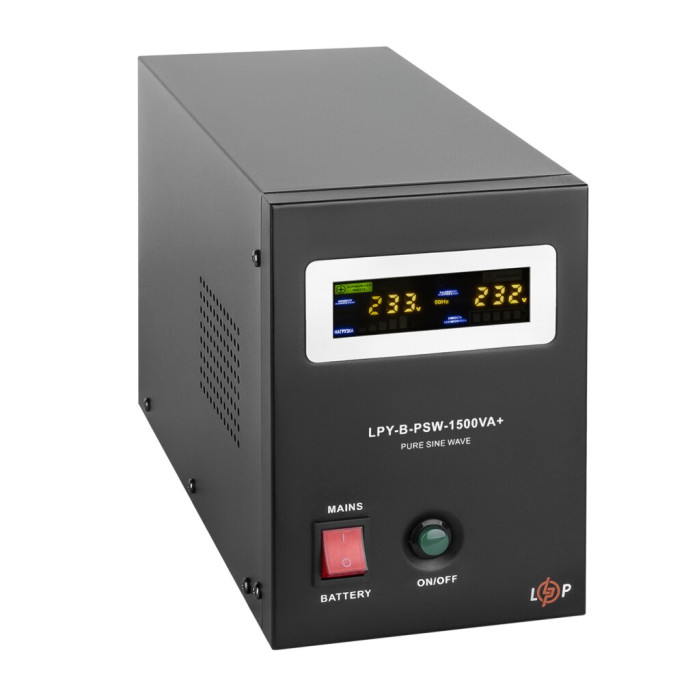 ИБП с правильной синусоидой 24V LPY-B-PSW-1500VA+(1050Вт) 10A/15A