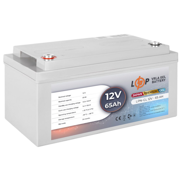Гелевий акумулятор LPN-GL 12V - 65 Ah (JAPAN)