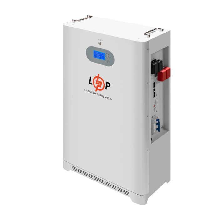 Аккумулятор LP LiFePO4 51,2V - 280 Ah (14336 Wh) (Smart BMS 200A) с LCD AB RS485/CAN