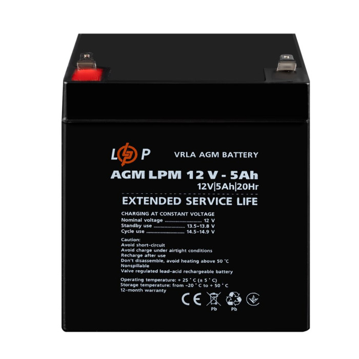 Аккумулятор AGM LPM 12V - 5 Ah