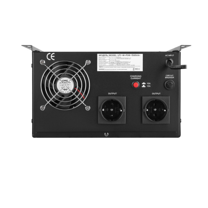 ДБЖ з правильною синусоїдою 24V LPY-W-PSW-1500VA+(1050Вт)10A/15A