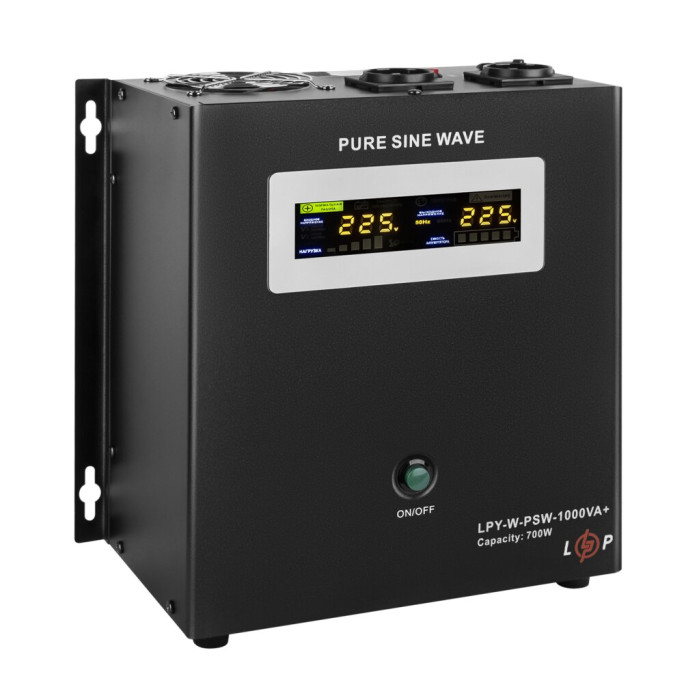 ИБП с правильной синусоидой 12V LPY-W-PSW-1000VA+(700Вт)10A/20A