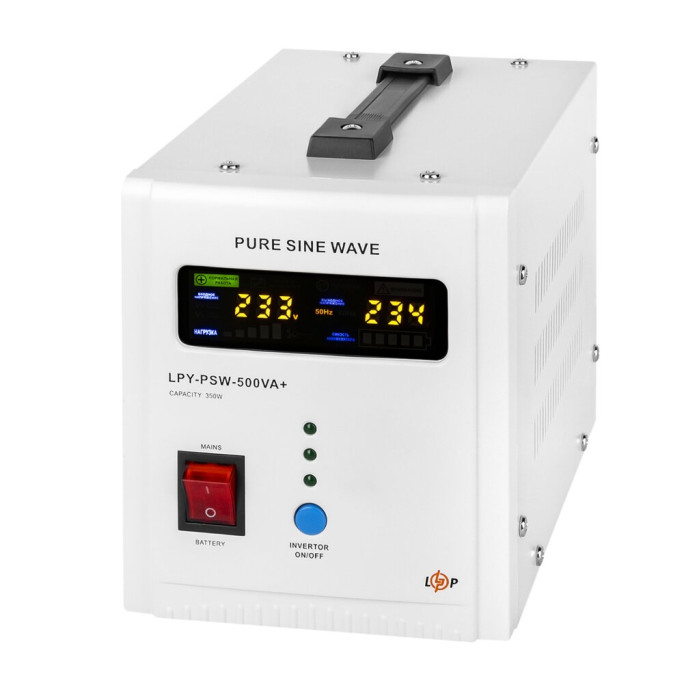 ИБП с правильной синусоидой 12V LPY-PSW-500VA+ (350Вт) 5A/10A