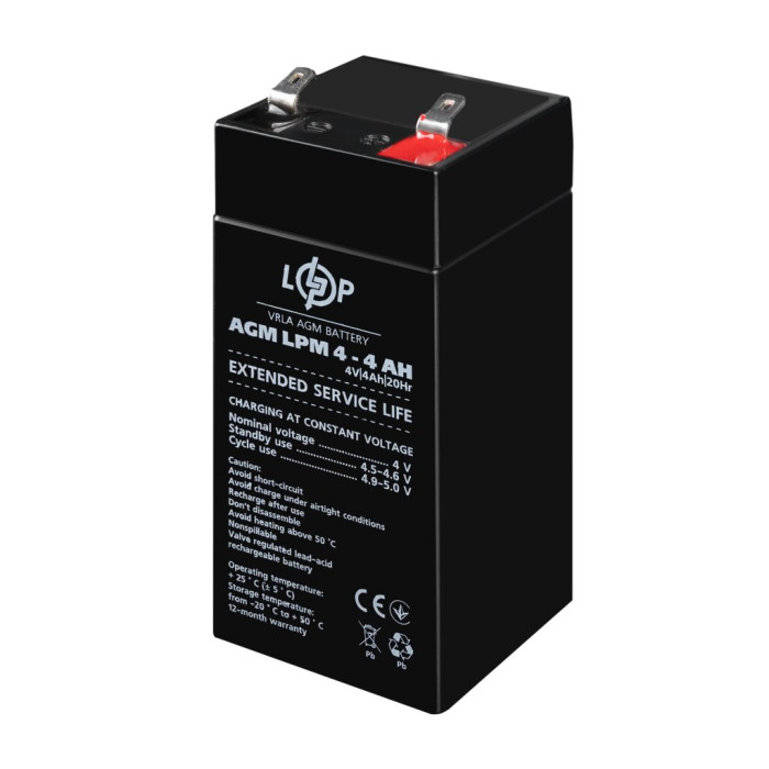 Аккумулятор AGM LPM 4V - 4 Ah