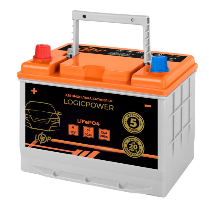 Автомобильный аккумулятор литиевый LP LiFePO4 12V - 50 Ah (+ слева) BMS 800А